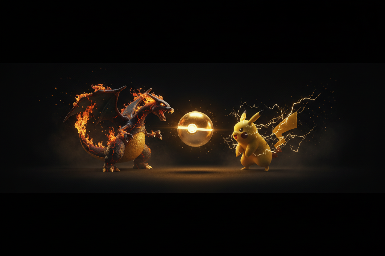 Charizard Pikachu Pokéball Premium